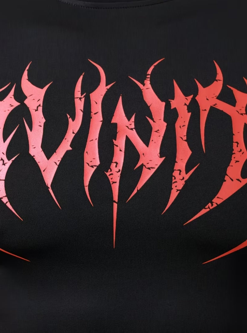 Men's Long Sleeve Shirt – Quick-Dry, High-Stretch Slim Fit | Gothic Geometric Print